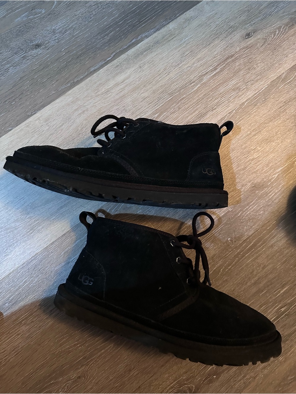 UGG Men's Black Suede Chukka Boots — Lace-Up Casual